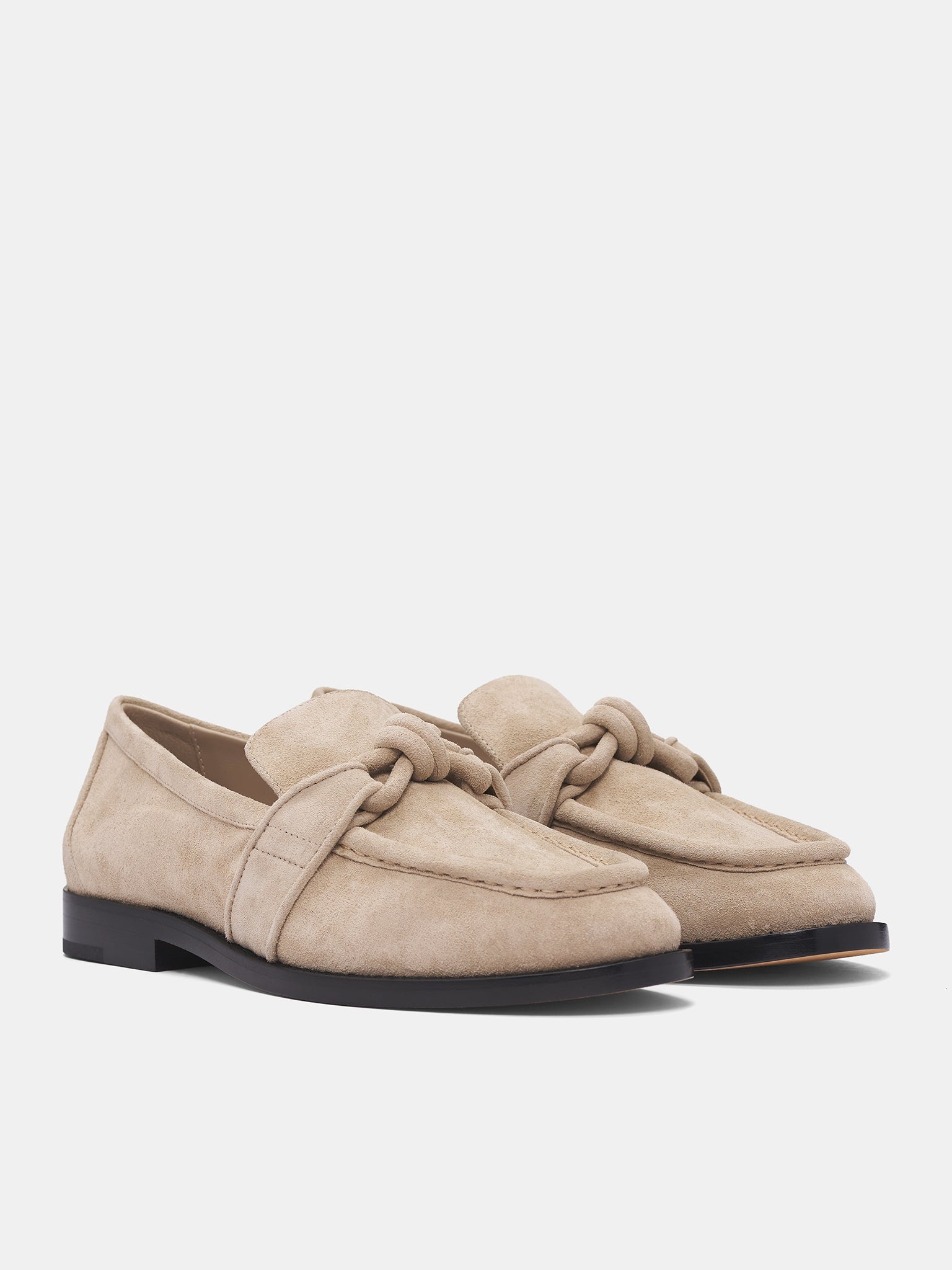 Beige Astaire Suede Loafers - 2