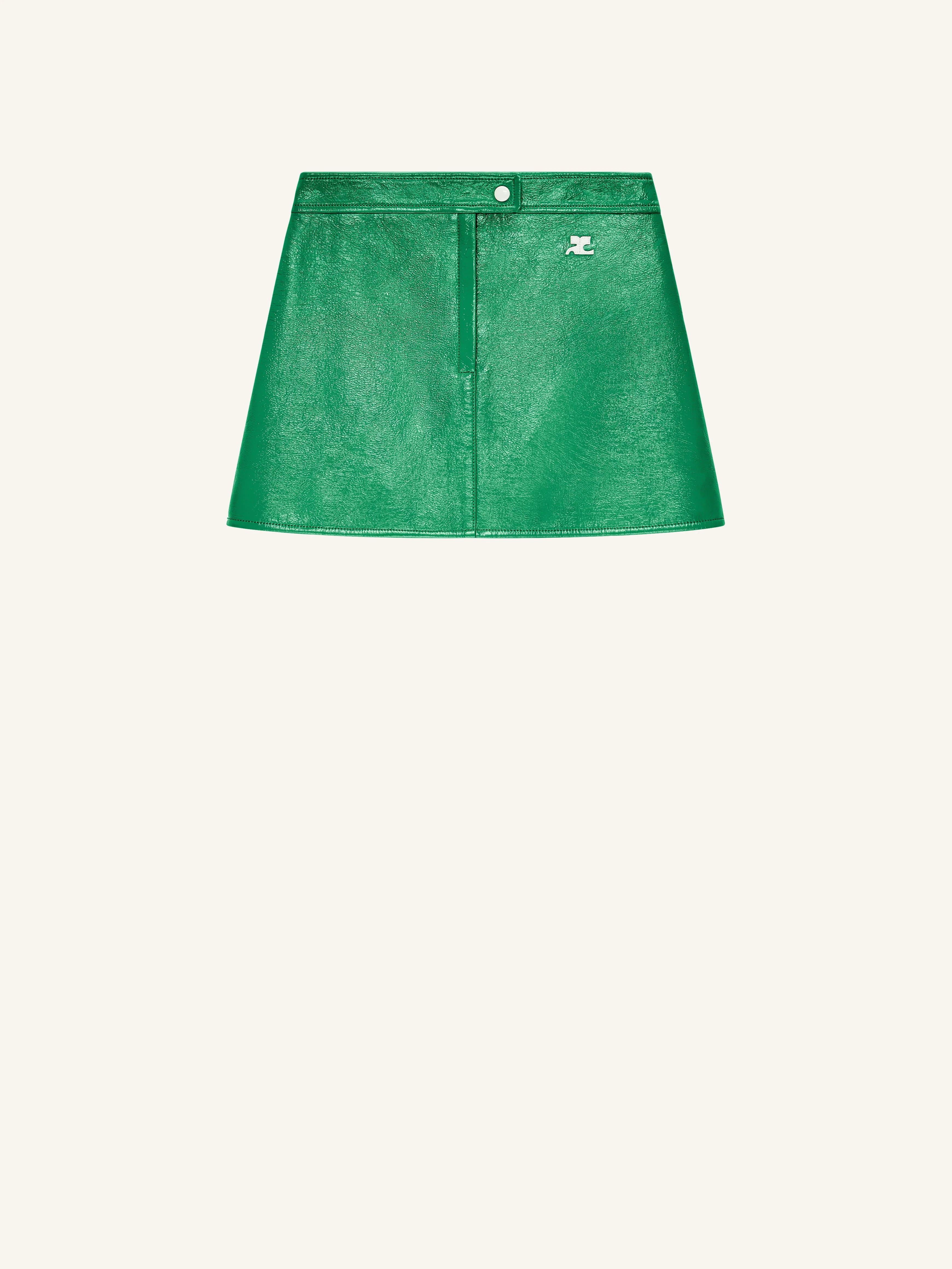 REEDITION VINYL MINI SKIRT - 1
