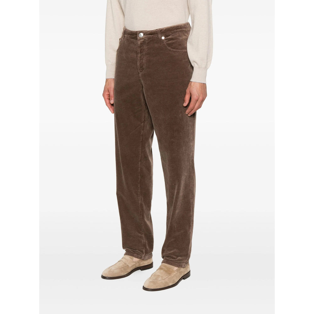 Brunello Cucinelli Brown Trousers - Regular & Straight-Leg Trousers Men - 2