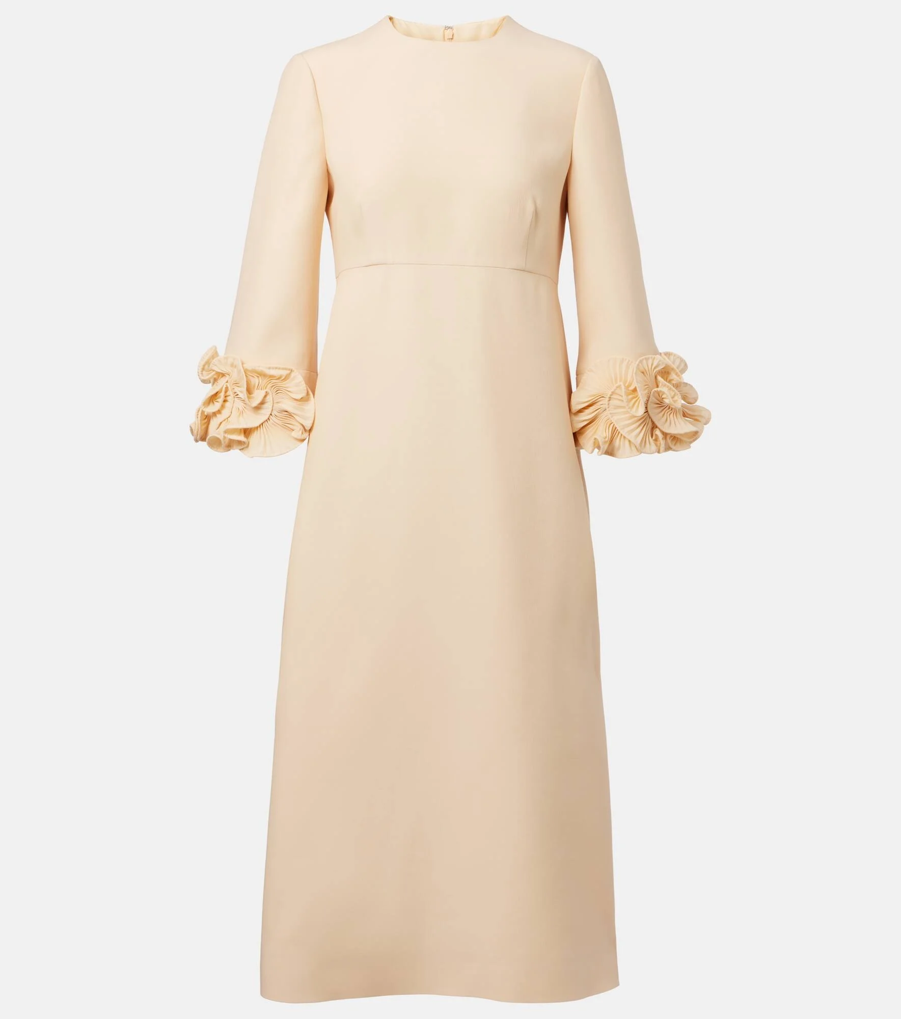Ruffled Crêpe Couture midi dress - 1