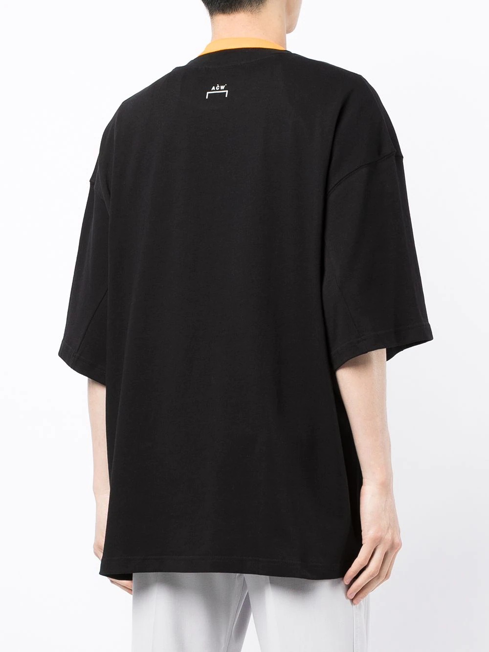 blurred logo-print T-shirt - 4