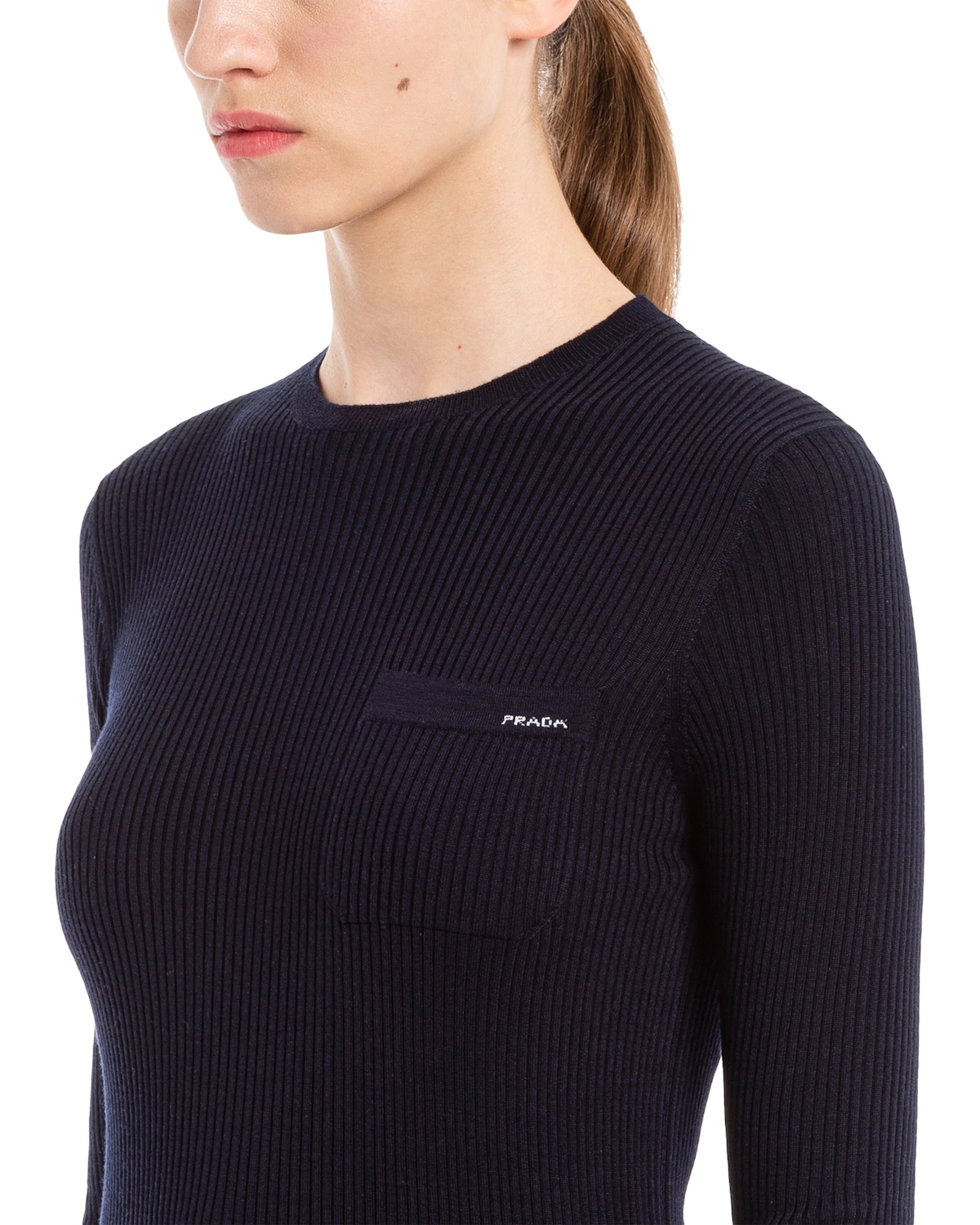 Wool and silk crew-neck sweater - 5