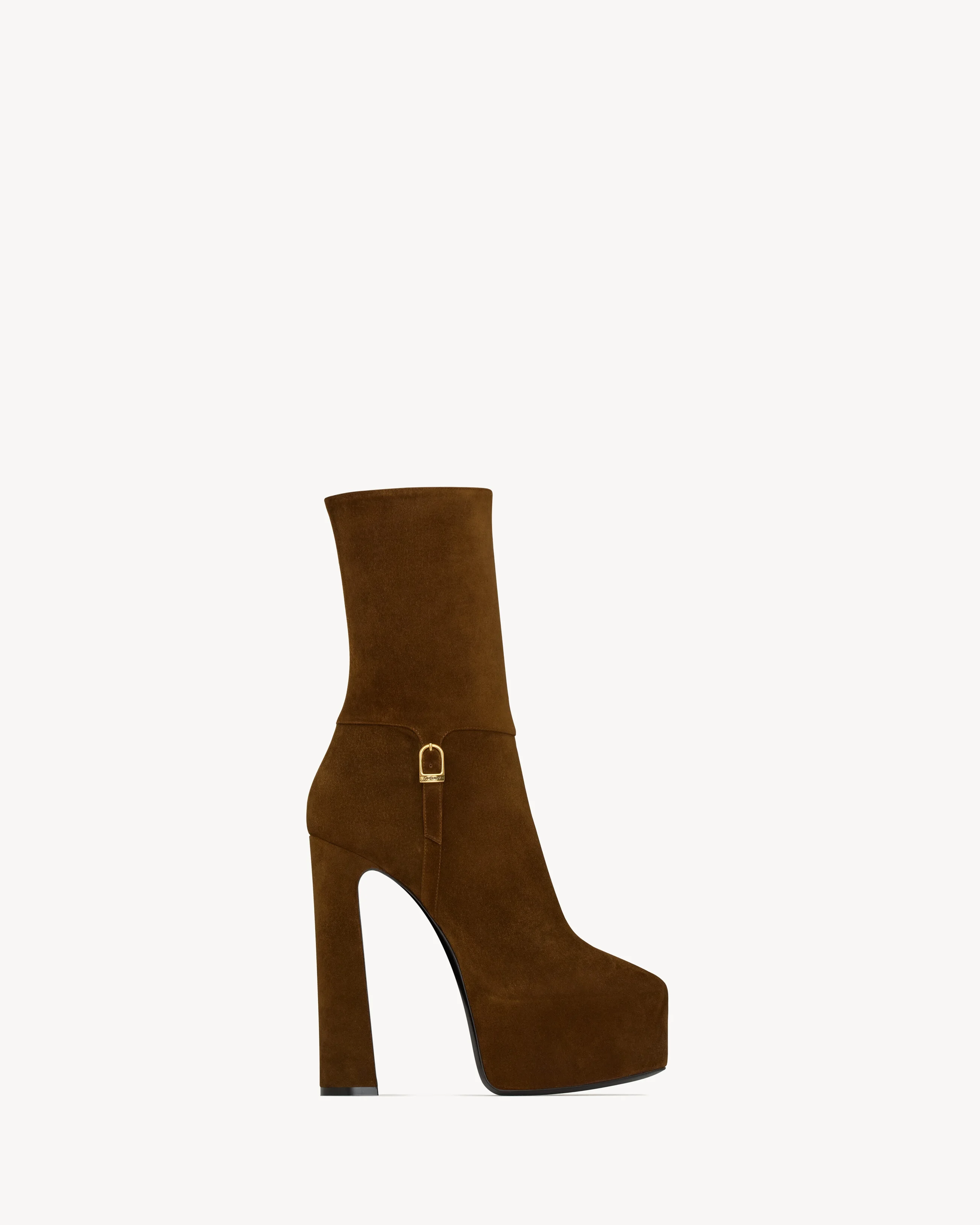 NICO PLATFORM BOOTIES IN SUEDE - 1