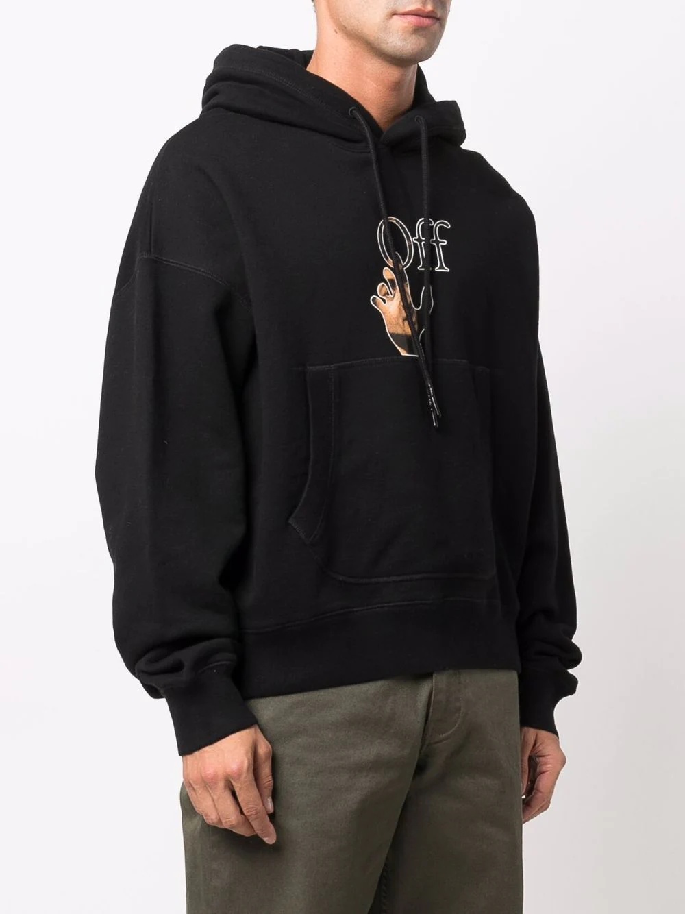 Caravaggio logo cotton hoodie - 3