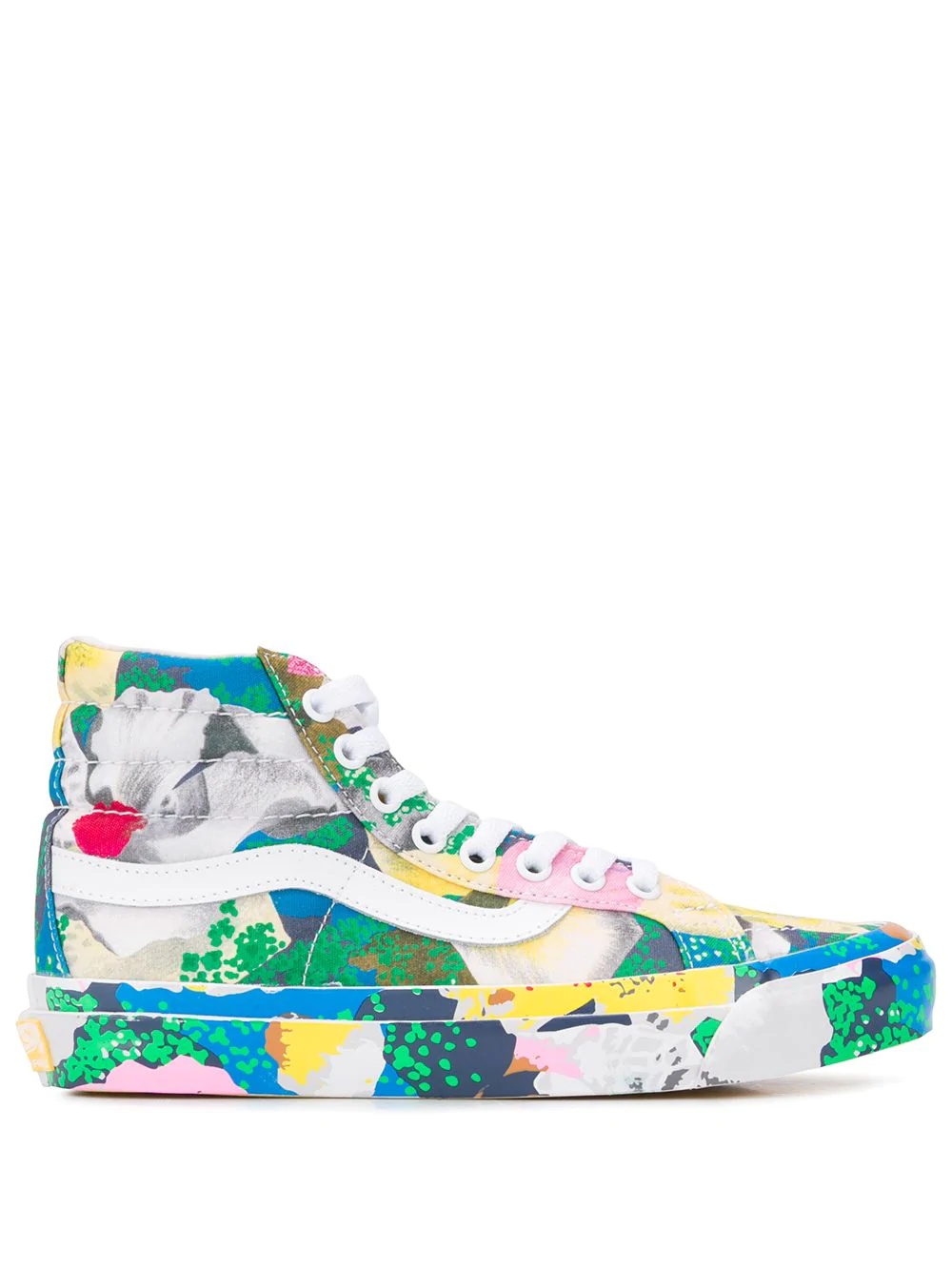 x Vans floral-print Sk8-Hi sneakers - 1