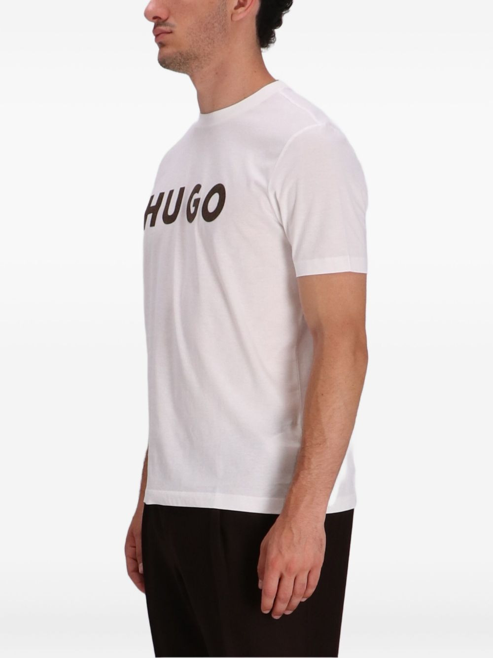 logo-print cotton T-shirt - 3