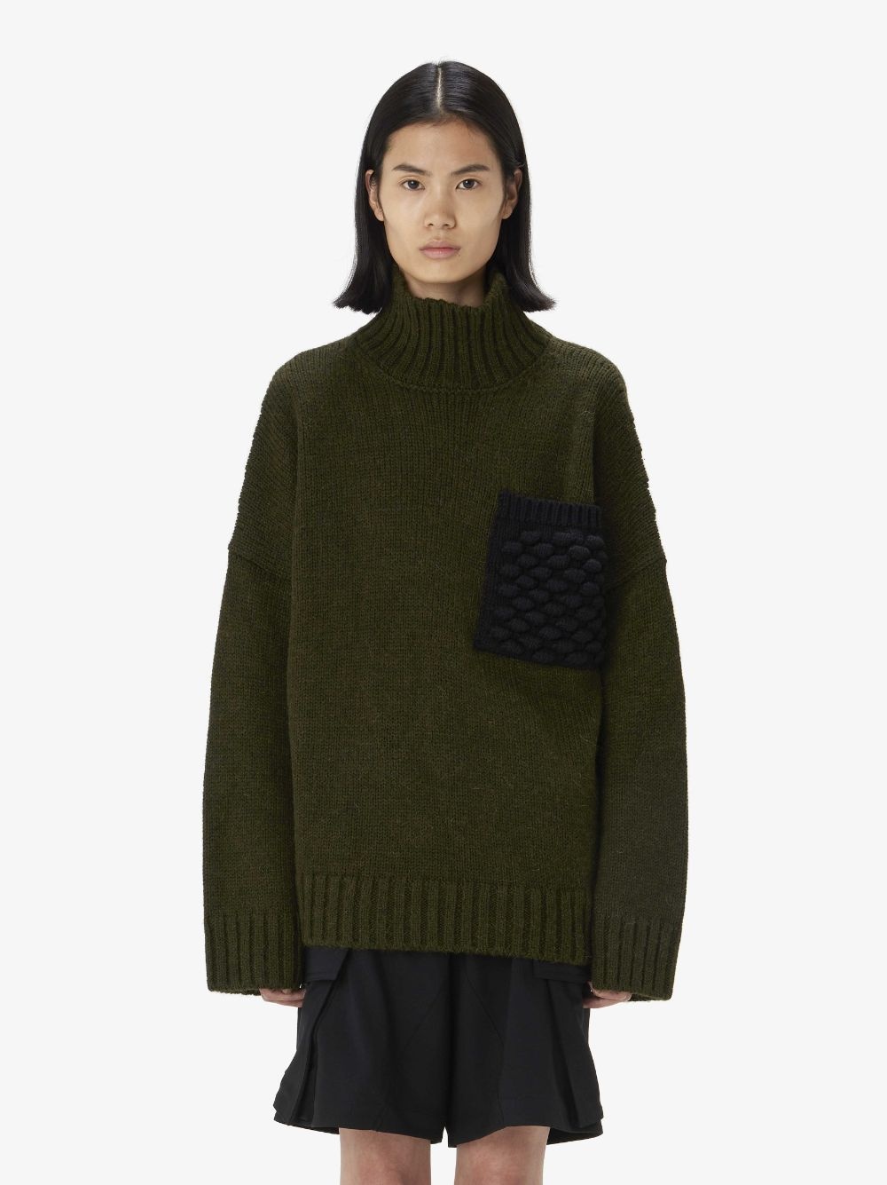 POPCORN PATCH POCKET TURTLENECK JUMPER - 2