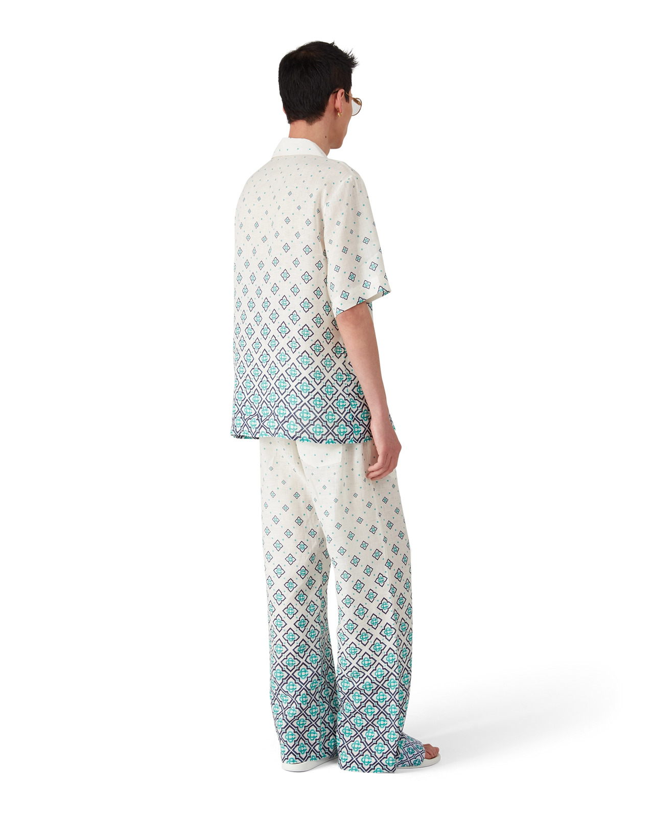 Gradient Monogram Linen Trousers | Casablanca Paris - 5