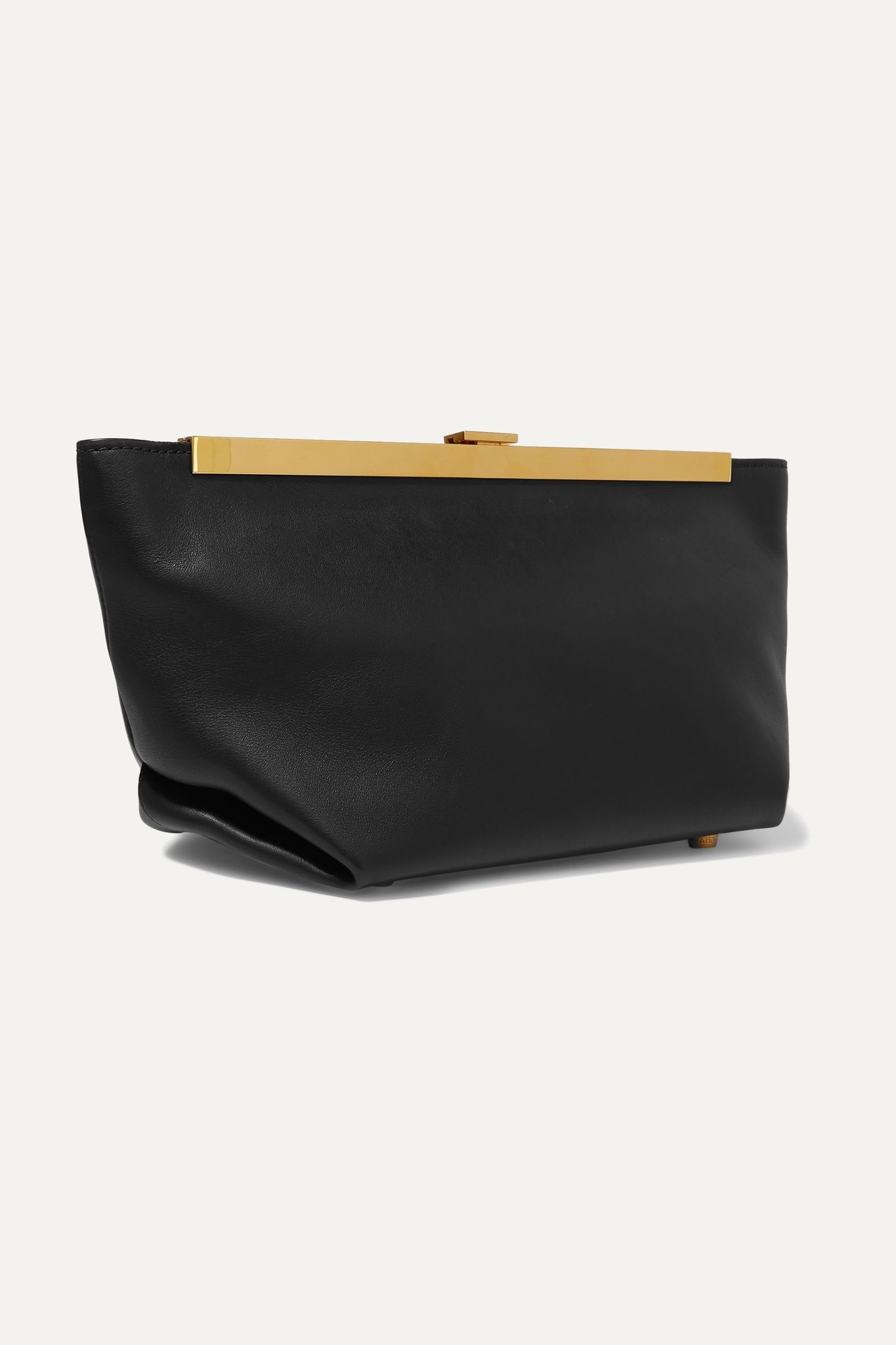 Envelope Pleat leather clutch  - 3