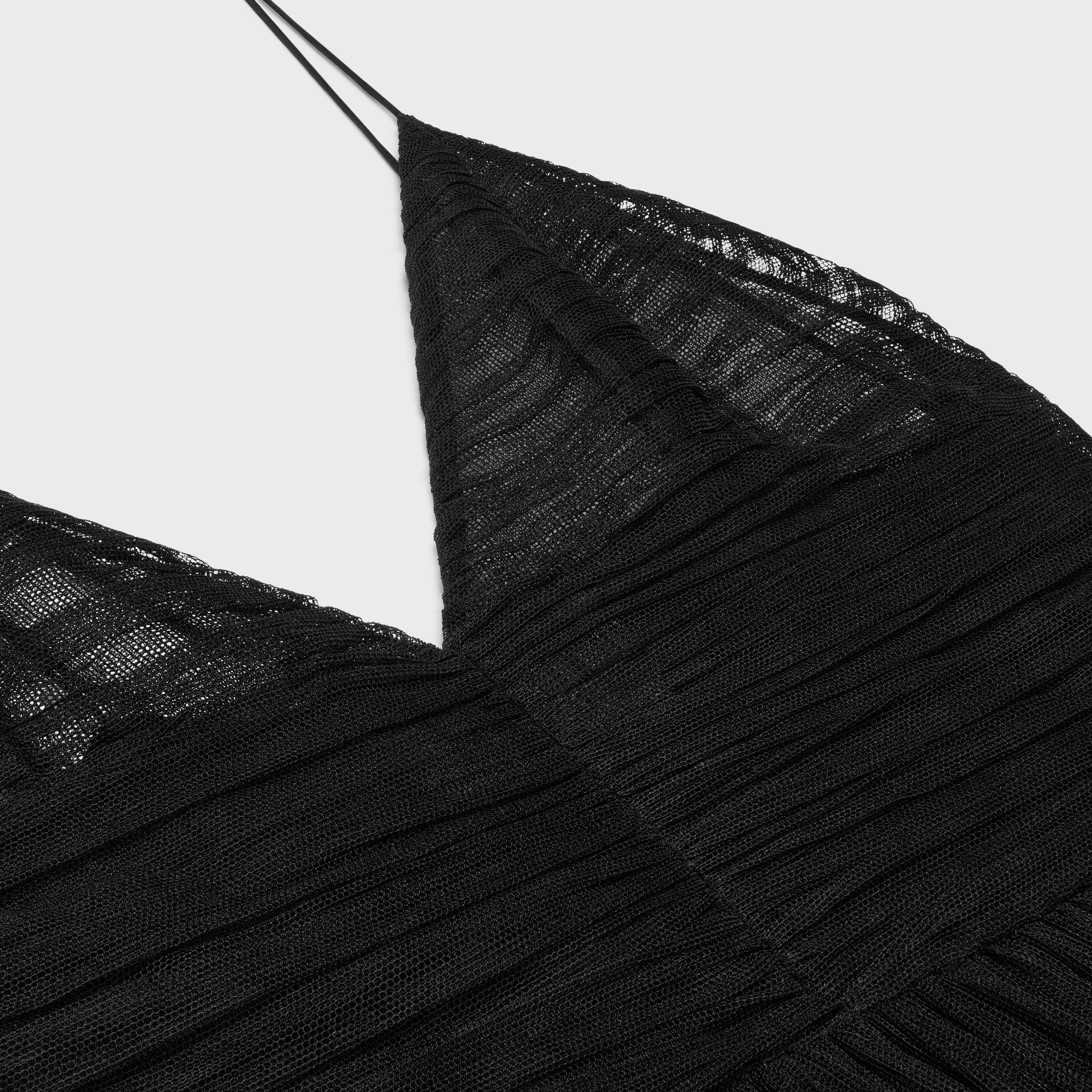 long dress in silk tulle - 3