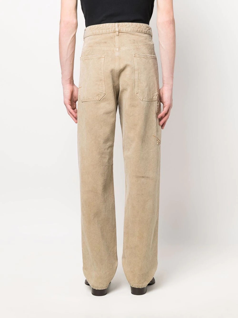 straight-leg chino trousers - 4