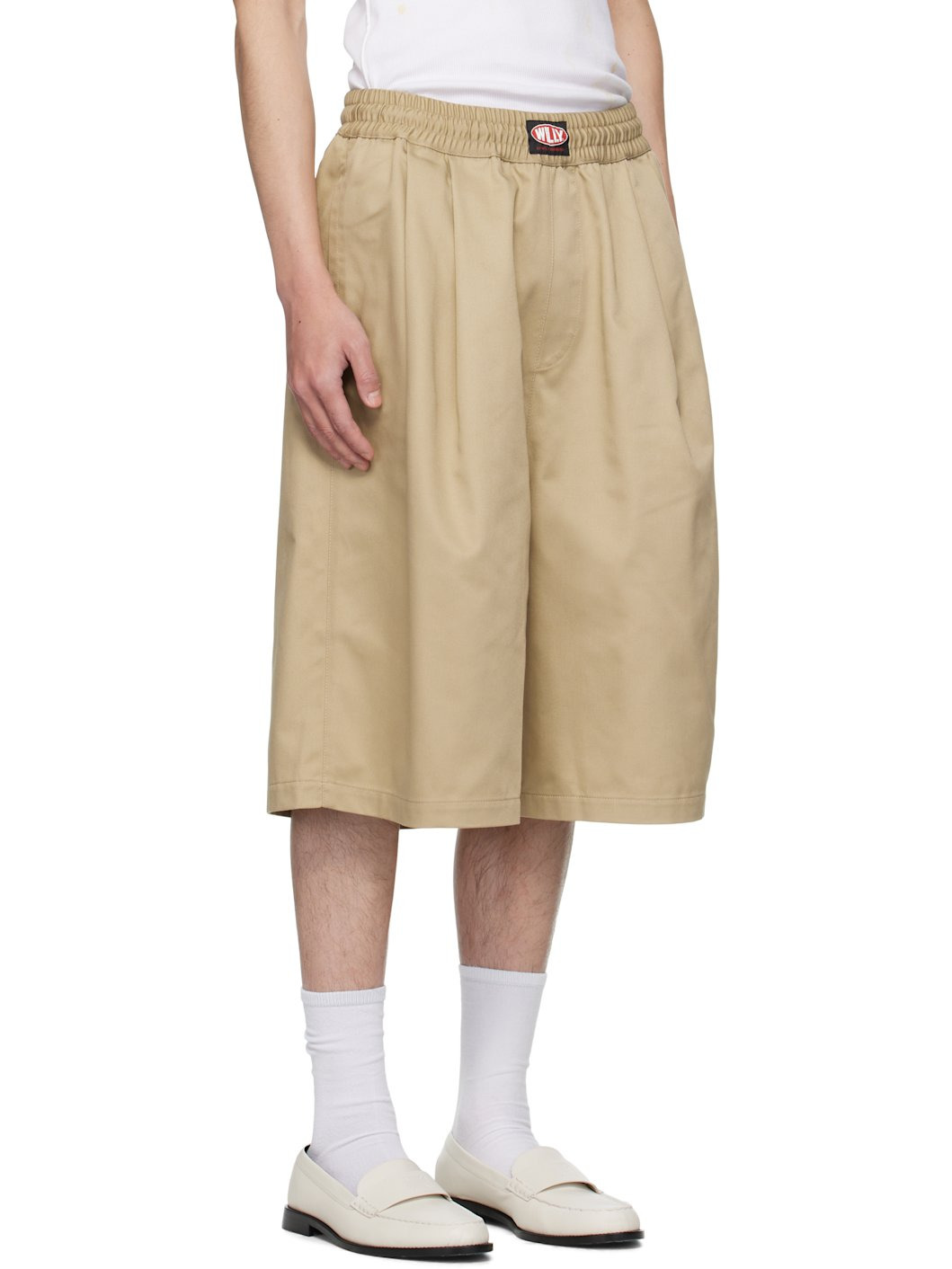 Beige Orale Elasticated Shorts - 2