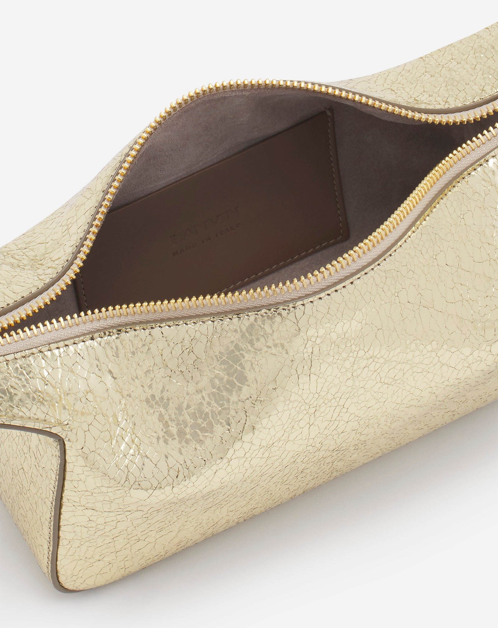 HAUTE SÉQUENCE CLUTCH BAG IN CRACKLED METALLIC LEATHER - 6