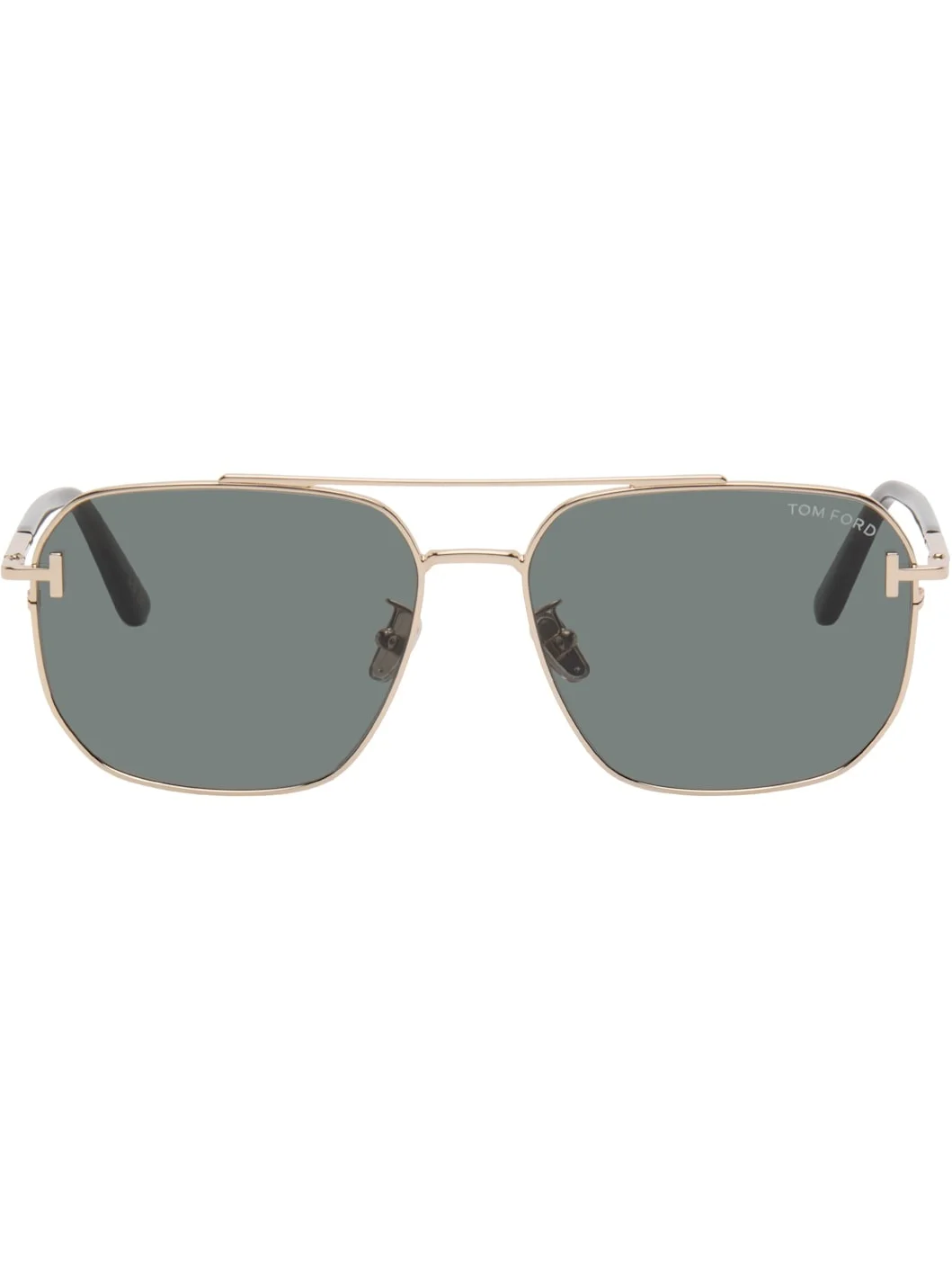 Gold Aviator Sunglasses - 1