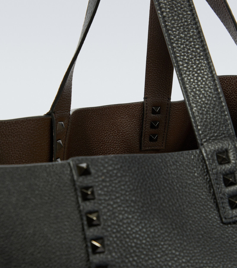 Valentino Rockstud leather tote bag outlook