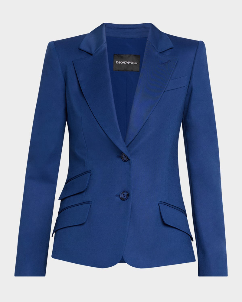 Cotton Couture Single-Breasted Blazer 1