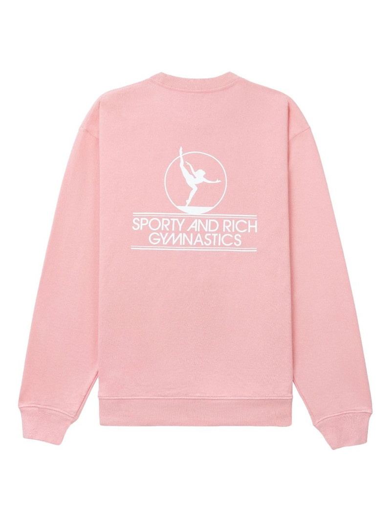 Sporty & Rich Gymnastics logo-print sweatshirt outlook