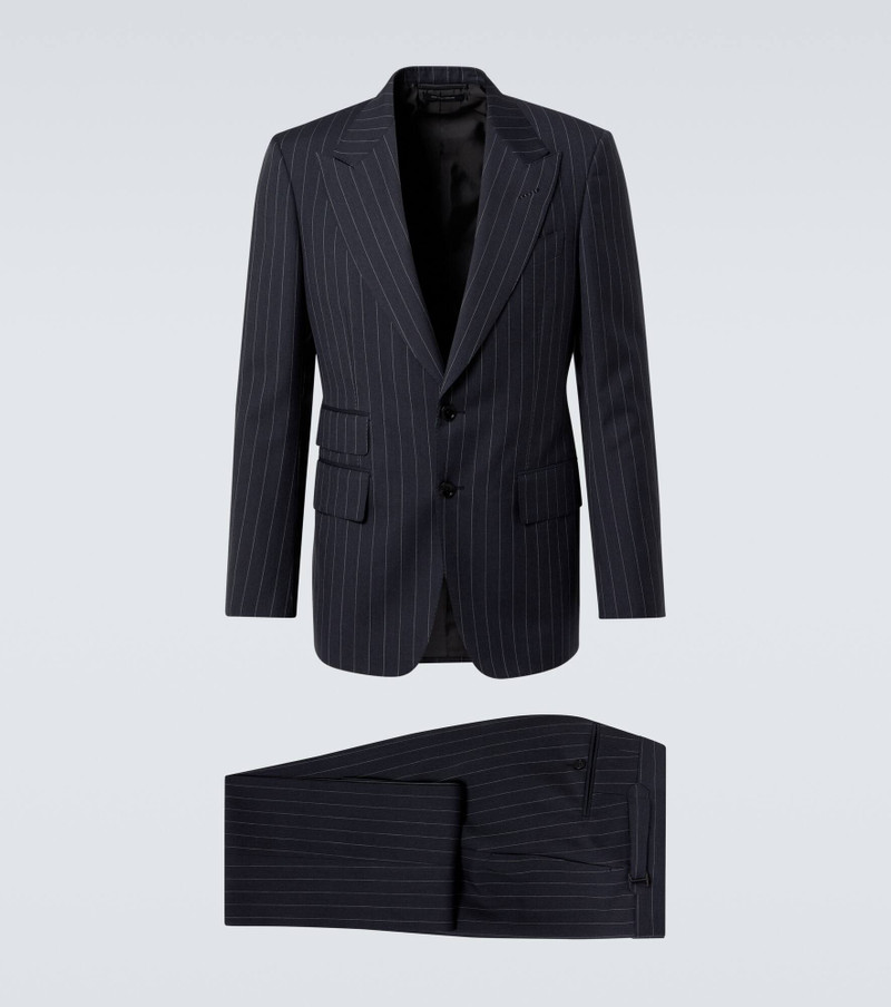 Pinstripe wool and mohair suit 1