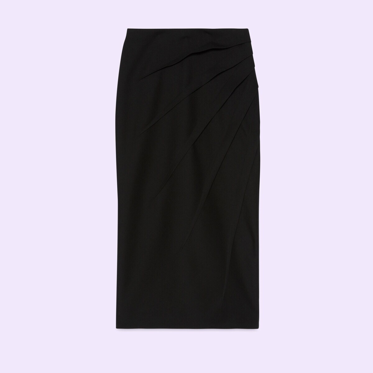 Wool skirt with draping - 1