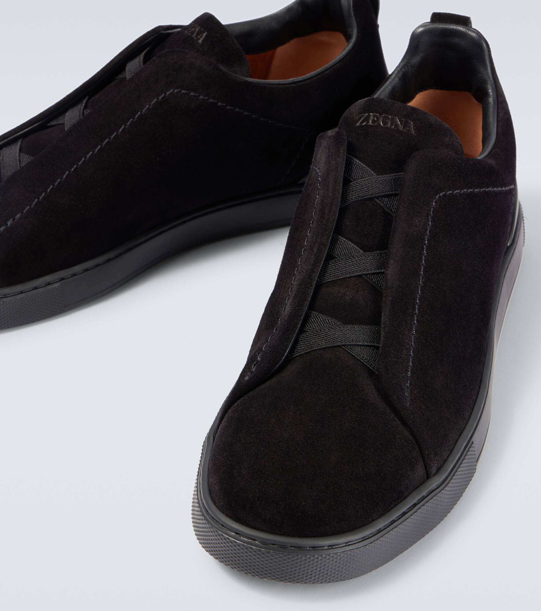 Triple Stitch suede sneakers - 3