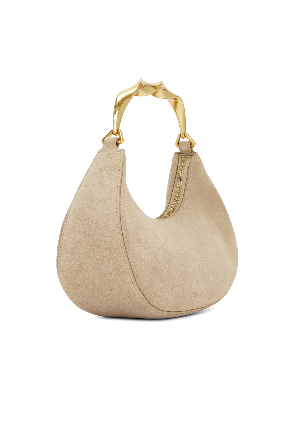Nixi Suede Twist Handle Bag - 3