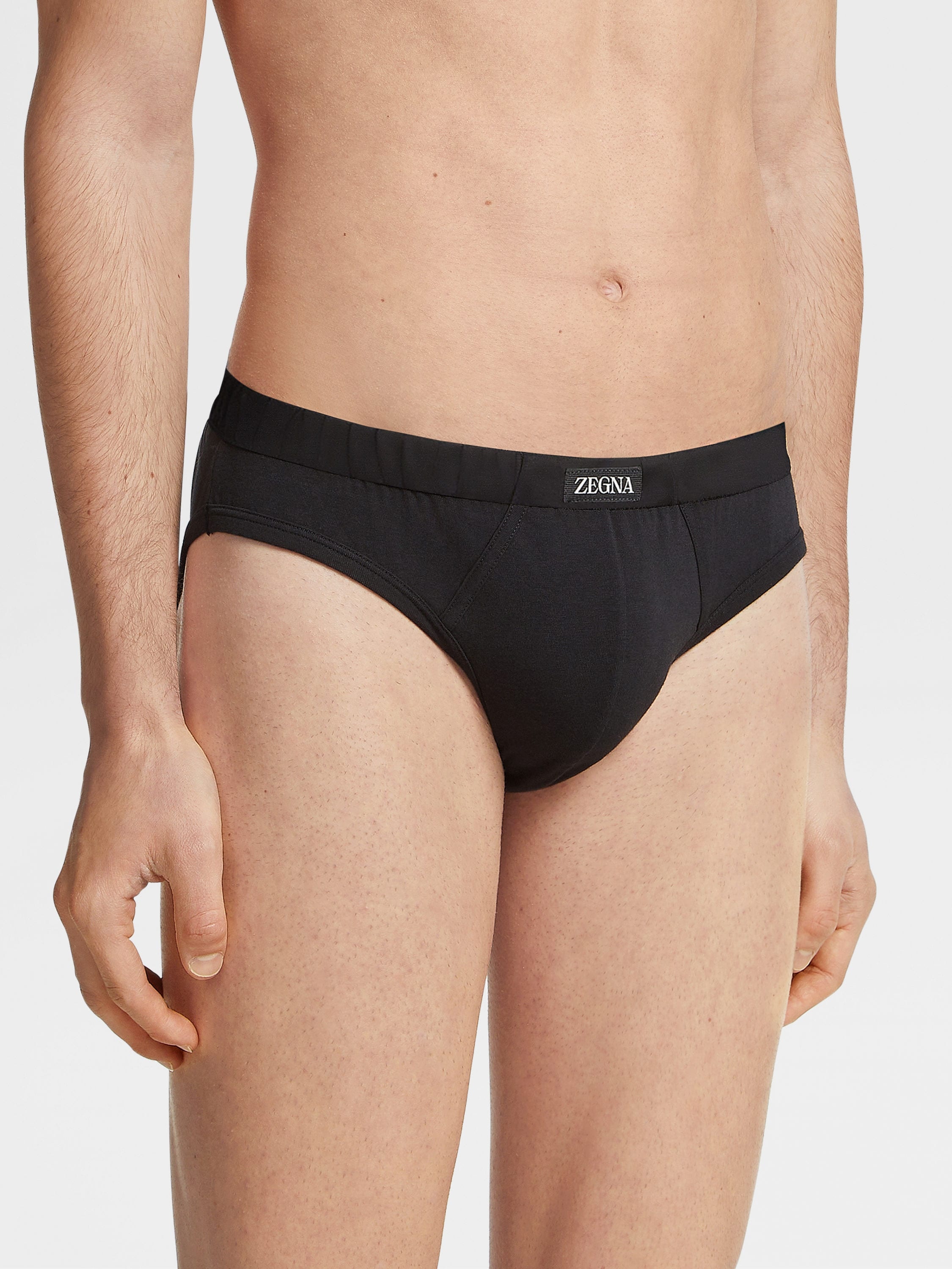 BLACK COTTON BRIEFS - 2