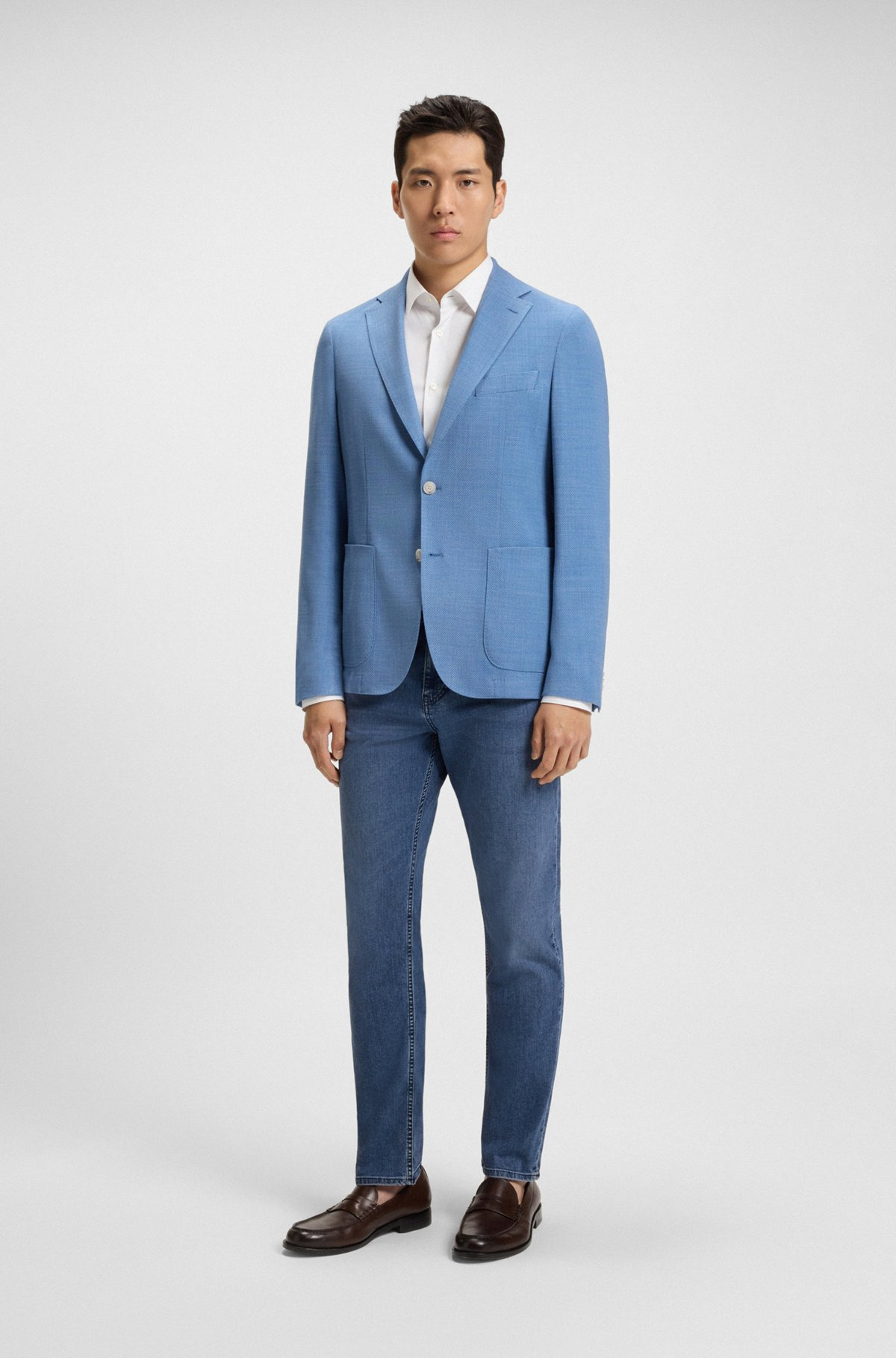 MAINE REGULAR-FIT JEANS IN BLUE PERFORMANCE DENIM - 3