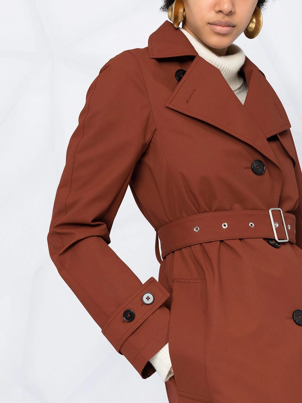 single-breasted trench coat - 3