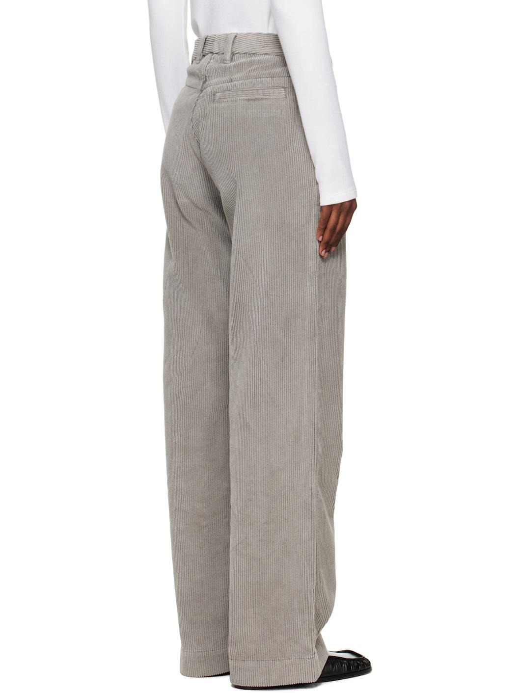 SSENSE Exclusive Gray Cord Trousers - 3