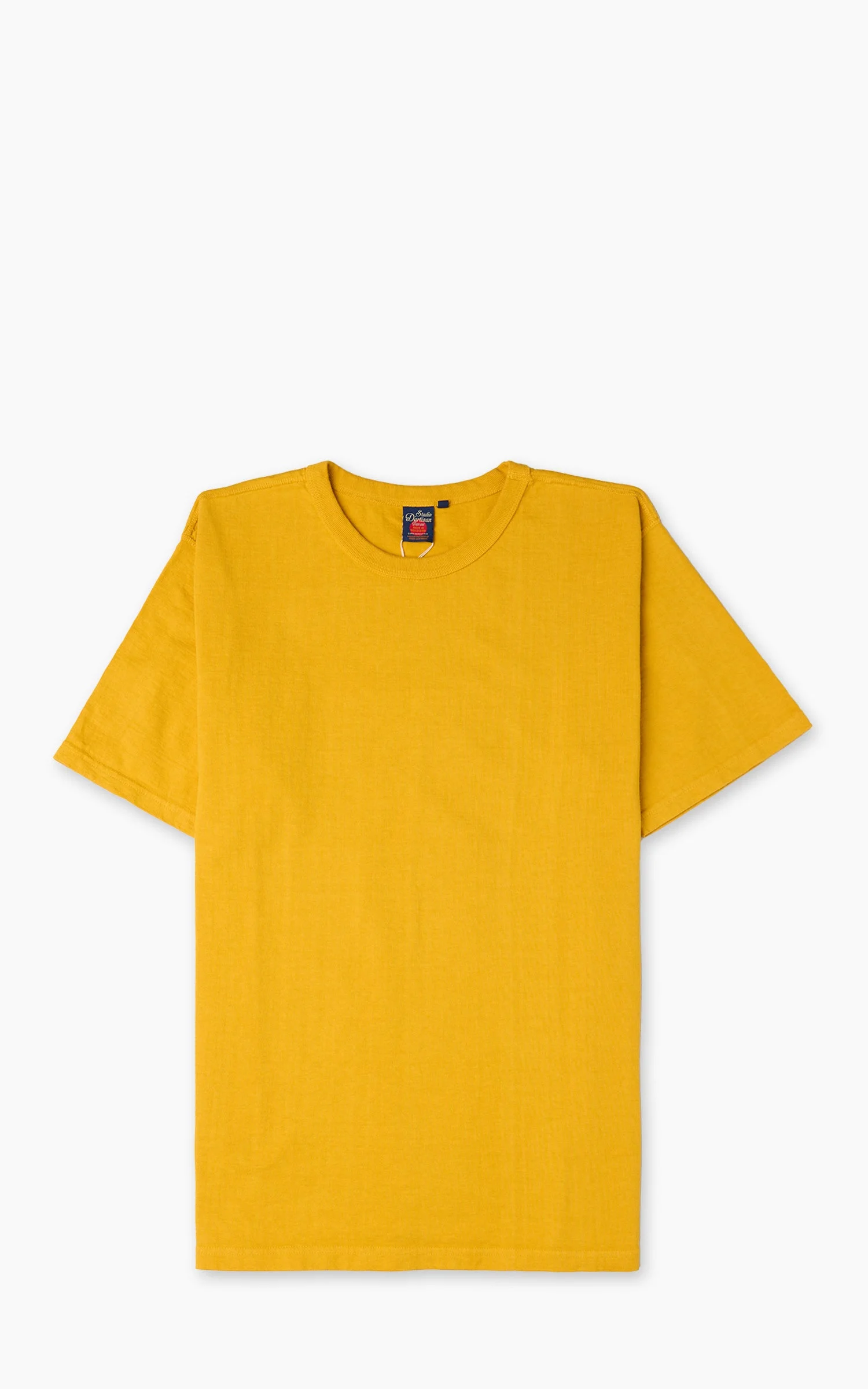STUDIO D'ARTISAN 9913 LOOPWHEELED T-SHIRT PACK YELLOW - 1