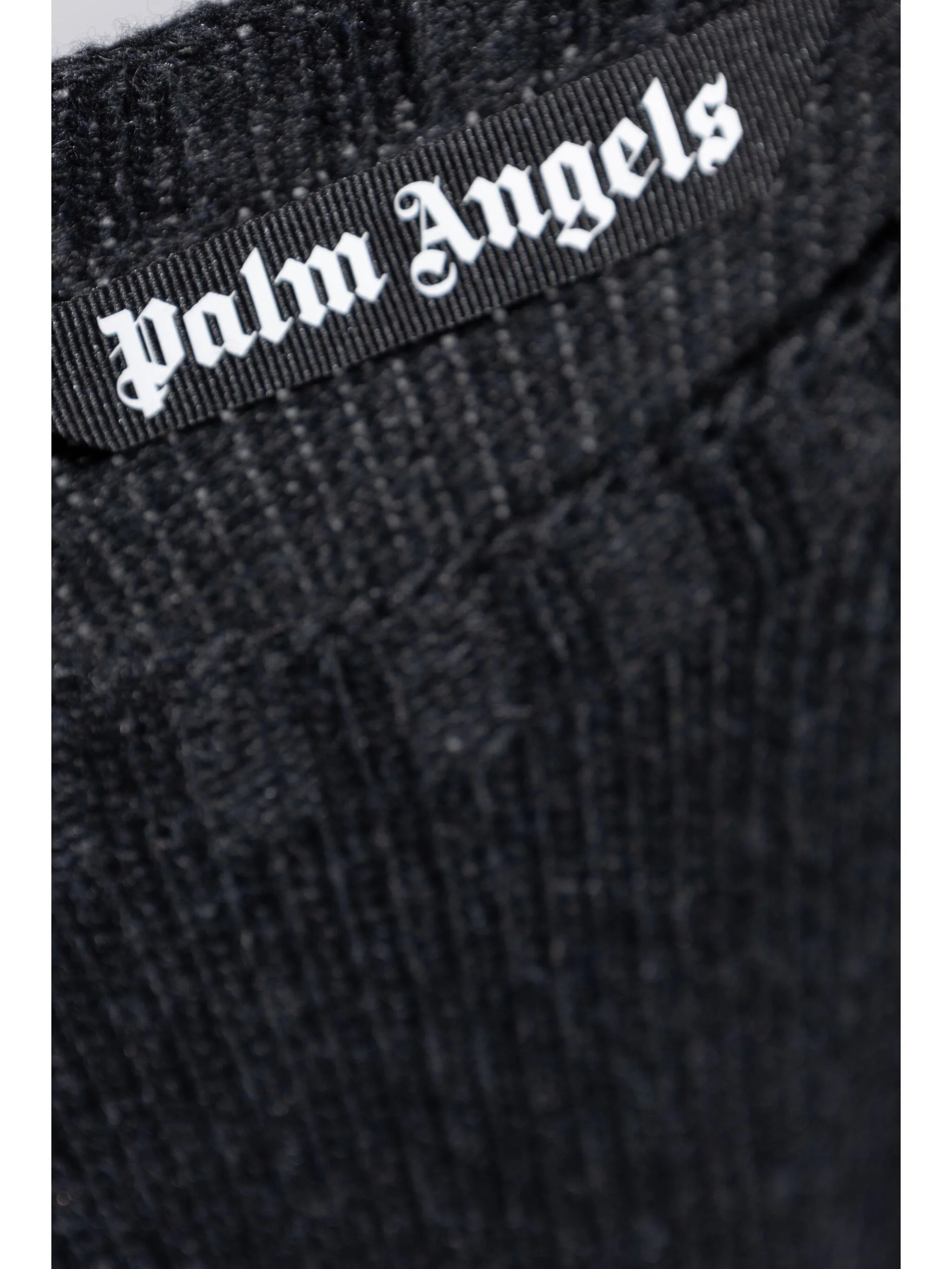 PALM ANGELS Men Curved Logo Sweater Knit Round Neck - 4