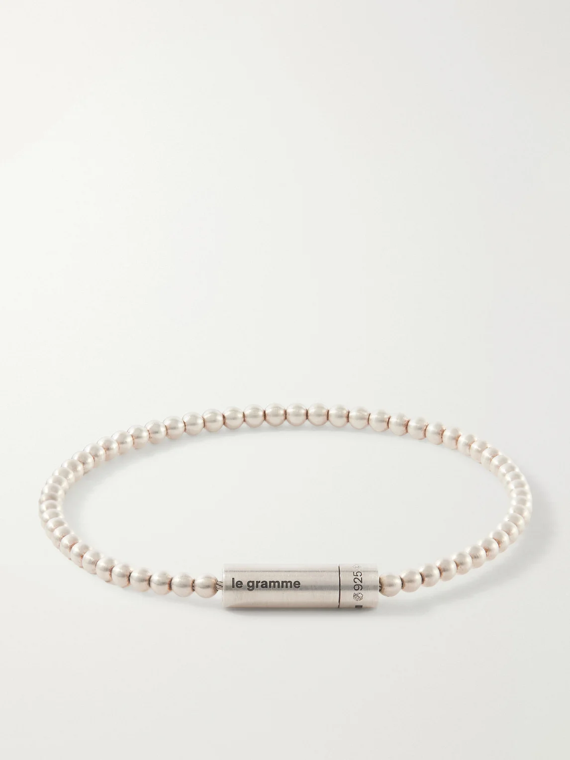 11g Beaded Sterling Silver Bracelet - 1