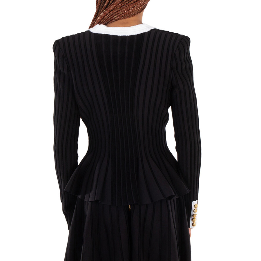 Balmain Button-Detailed Curved Hem Jacket - 3