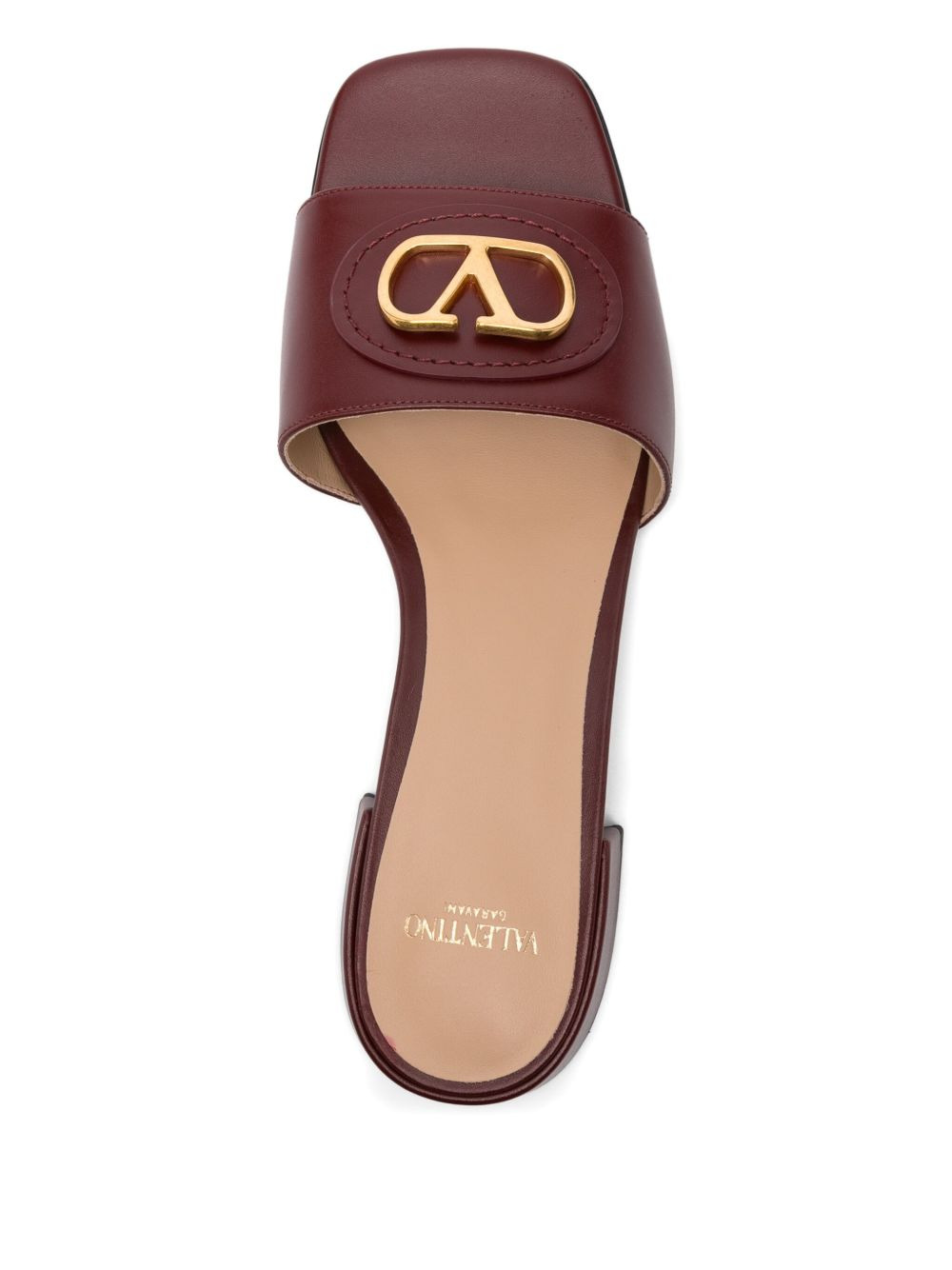 25mm leather V-logo mules - 4