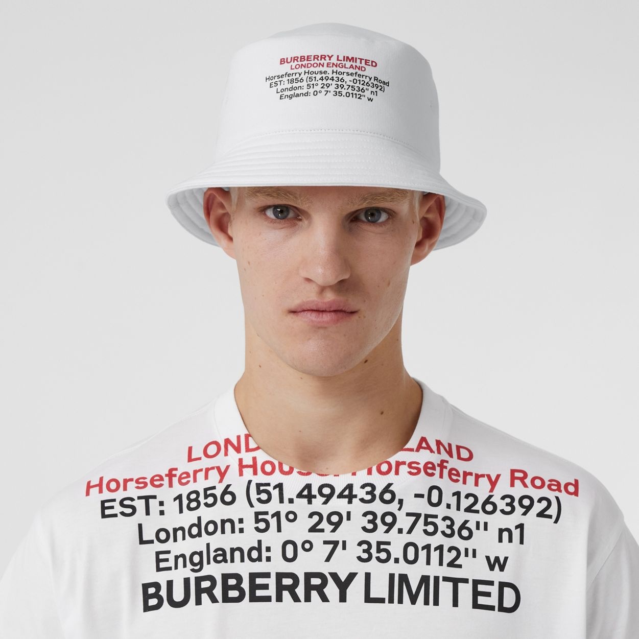 Location Print Cotton Bucket Hat - 3