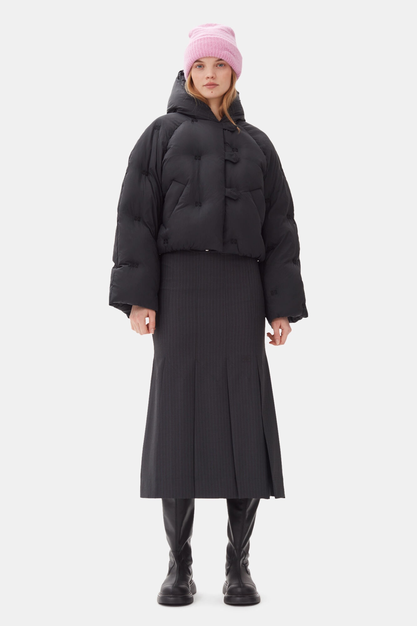 BLACK SHORT TECH PUFFER JACKET - 3