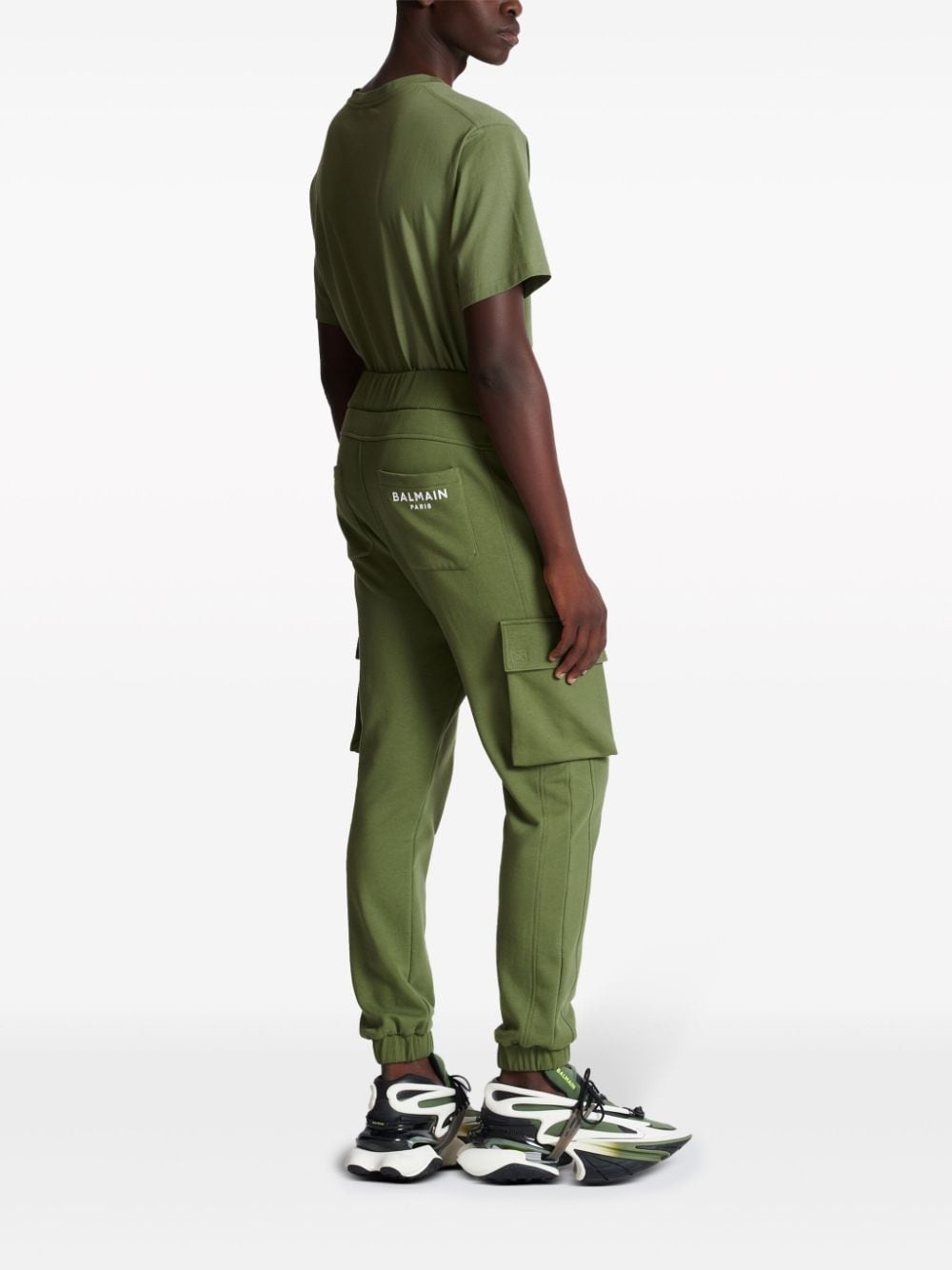 logo-print cargo track pants - 5