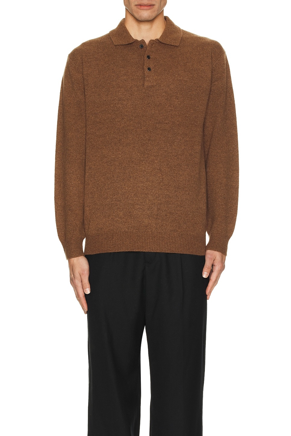Knit Polo 9g Sweater - 3