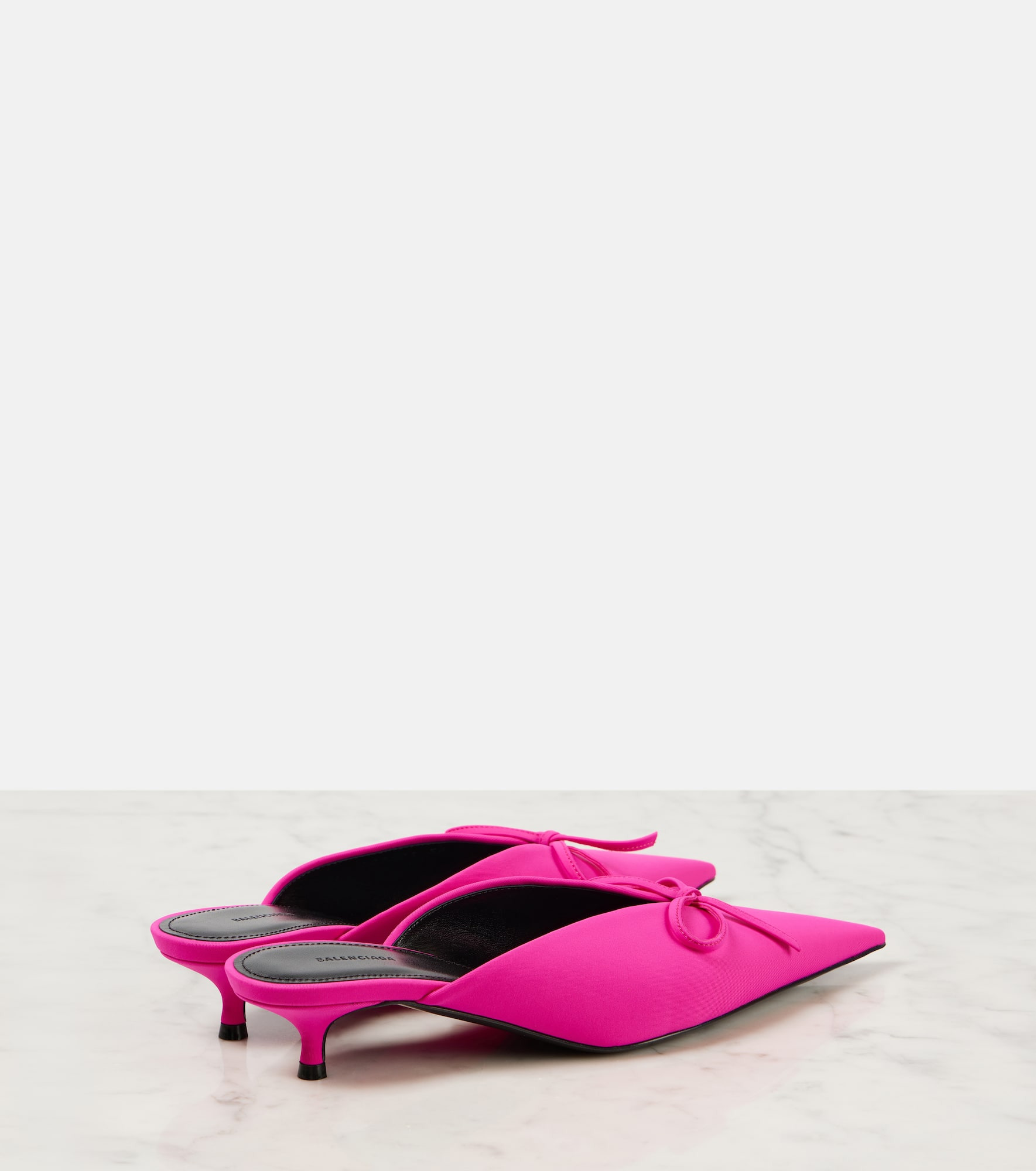 Knife Bow leather-trimmed pumps - 3