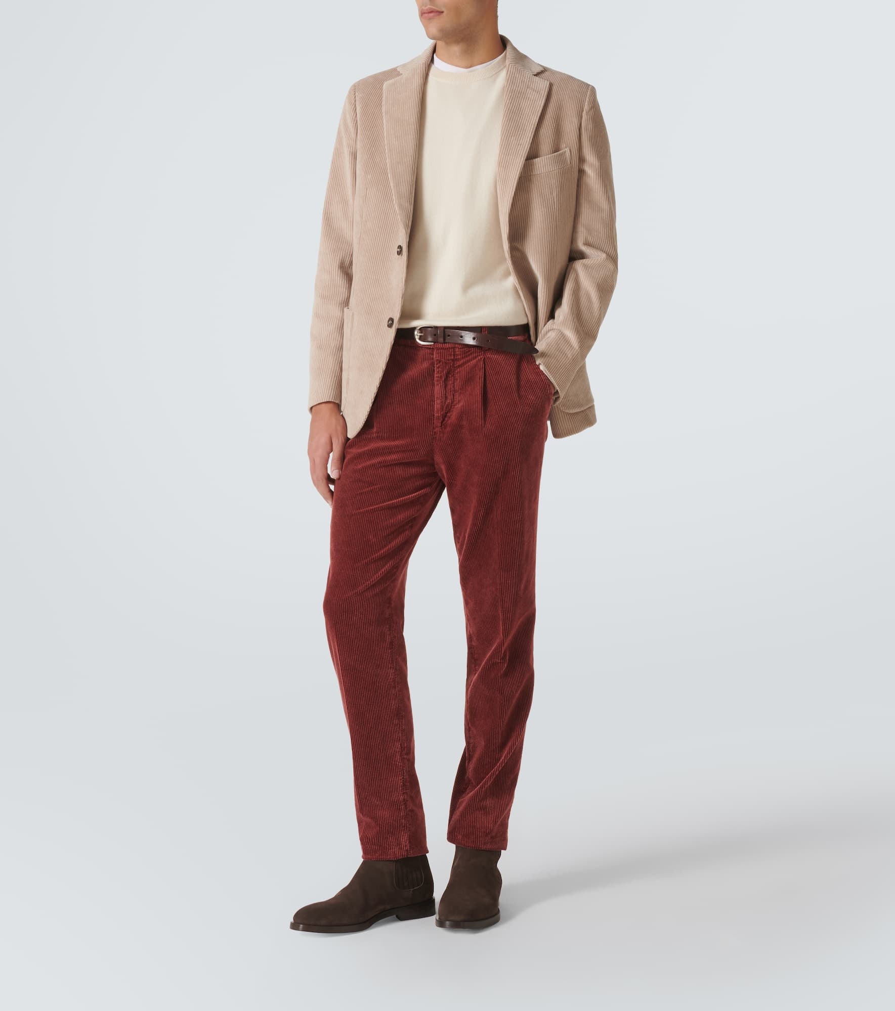 Cotton corduroy slim pants - 2