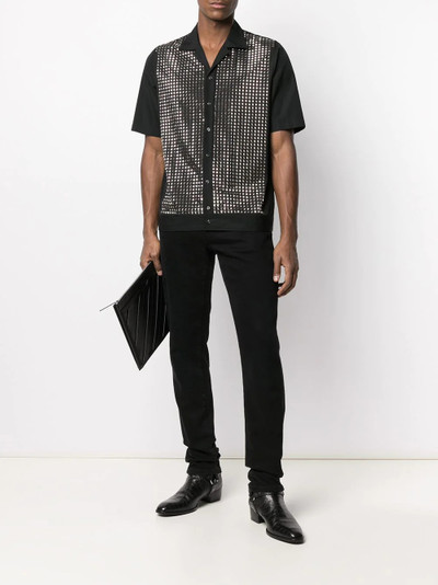 DSQUARED2 stud-embellished short-sleeve shirt outlook