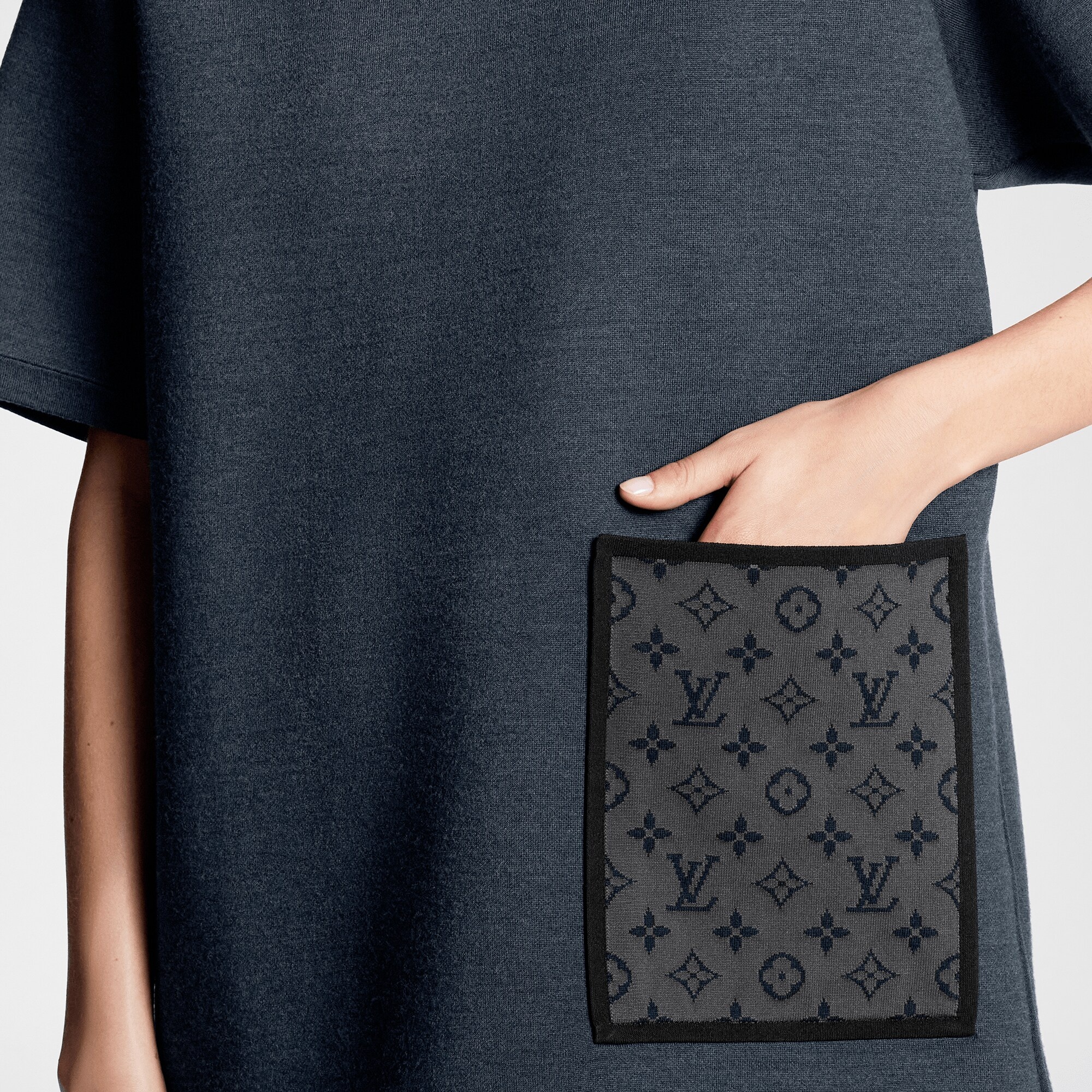 Monogram Pocket Knit T-Shirt - 2
