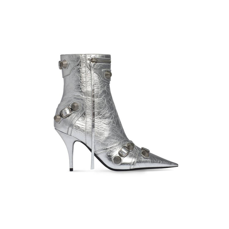 Women's Cagole 90mm Bootie Metallized in Silver - 1
