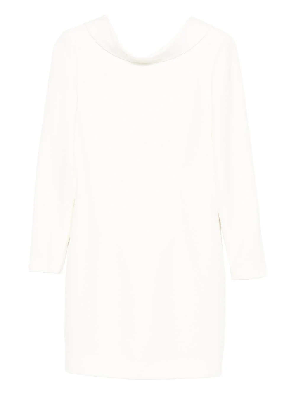 long-sleeve shift midi dress - 1