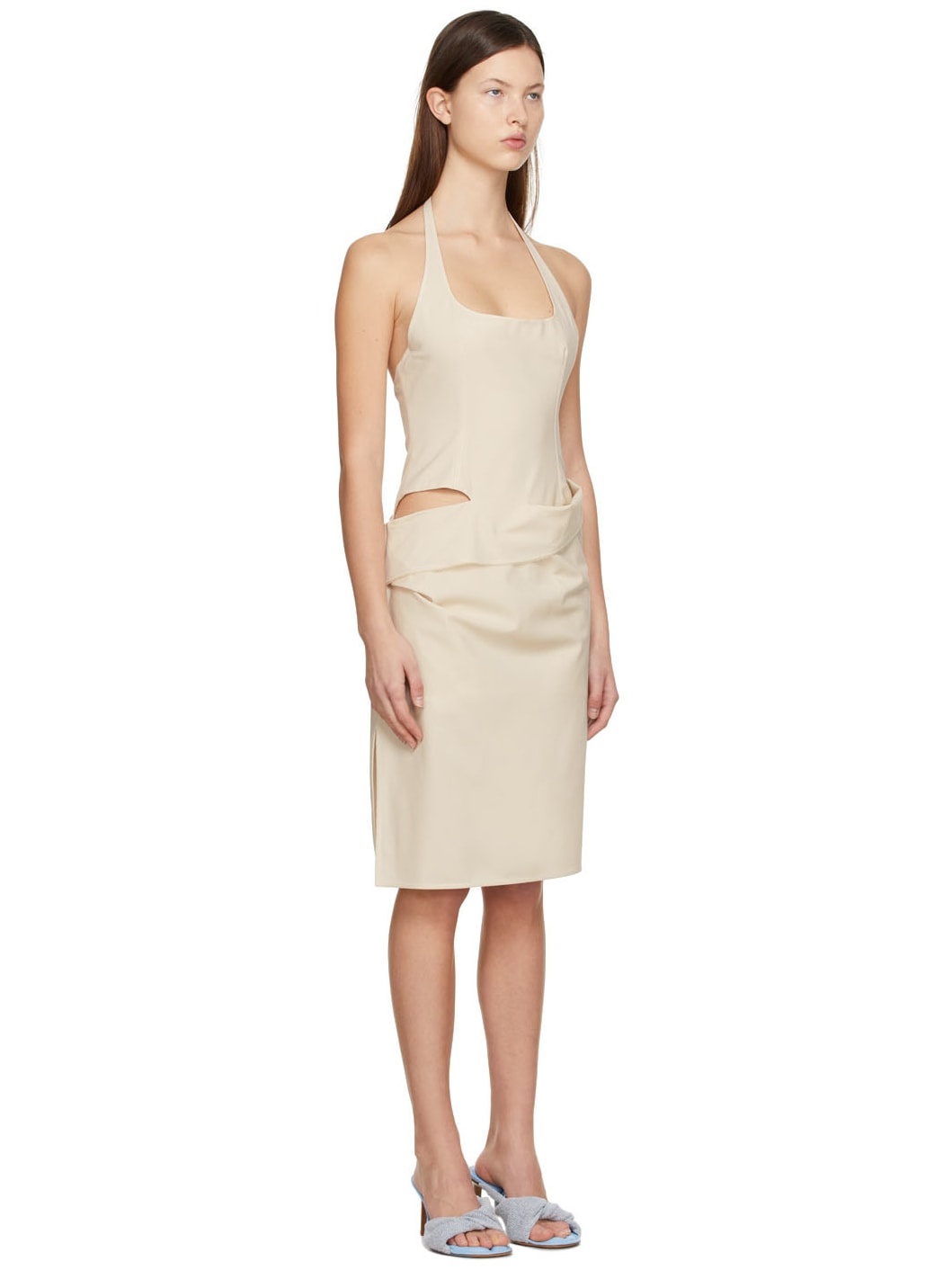 Beige 'La Robe Hielo' Mini Dress - 2