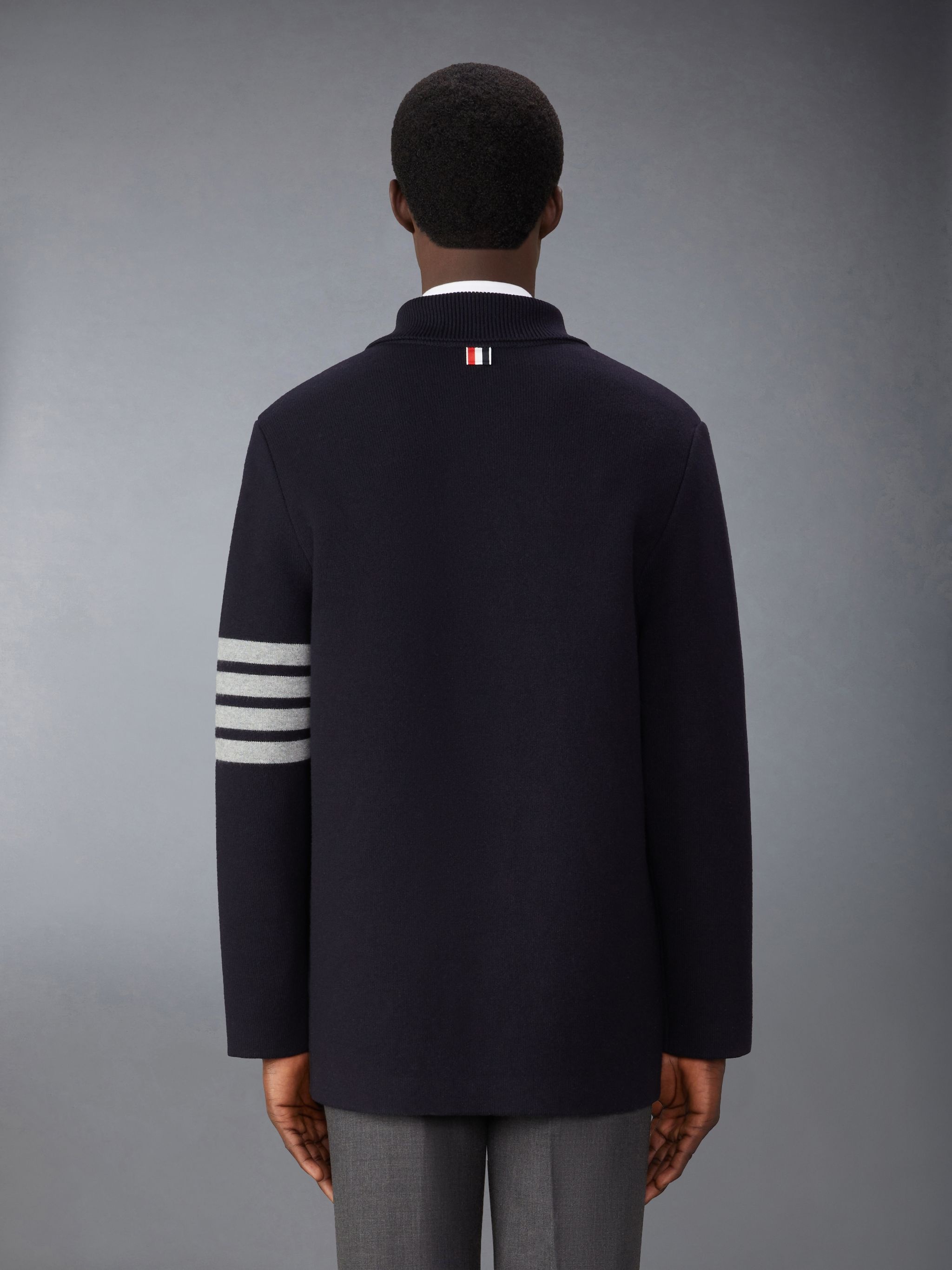 Merino Wool 4-Bar Car Coat - 2