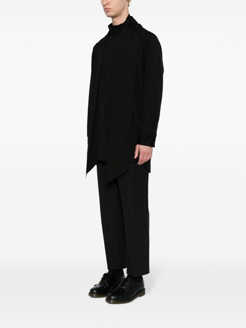 layered asymmetric-hem shirt 3