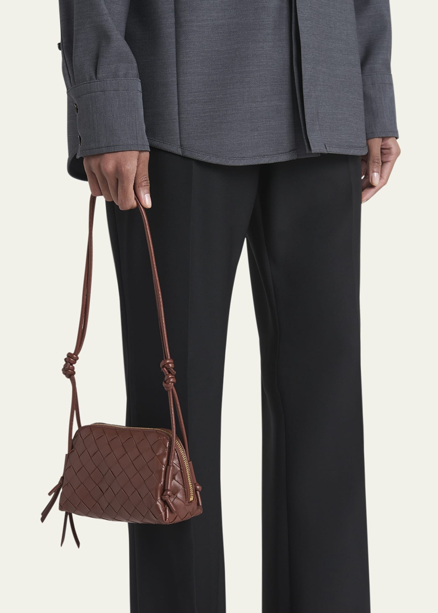 Zip Leather Pouch Shoulder Bag - 2