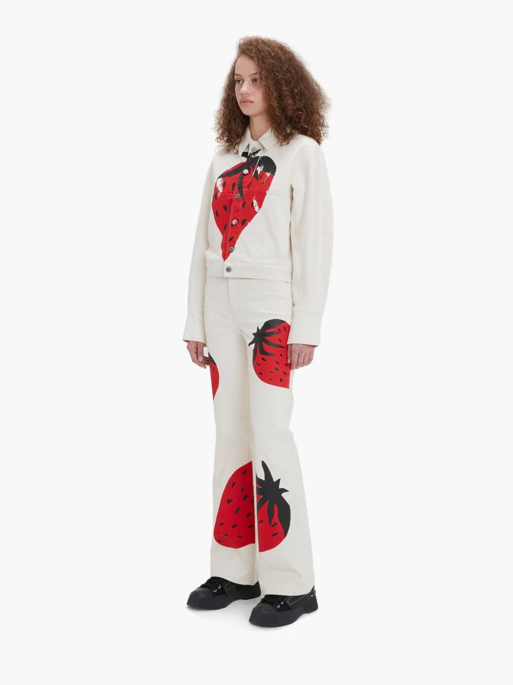 VOLUME SLEEVE STRAWBERRY JACKET - 3