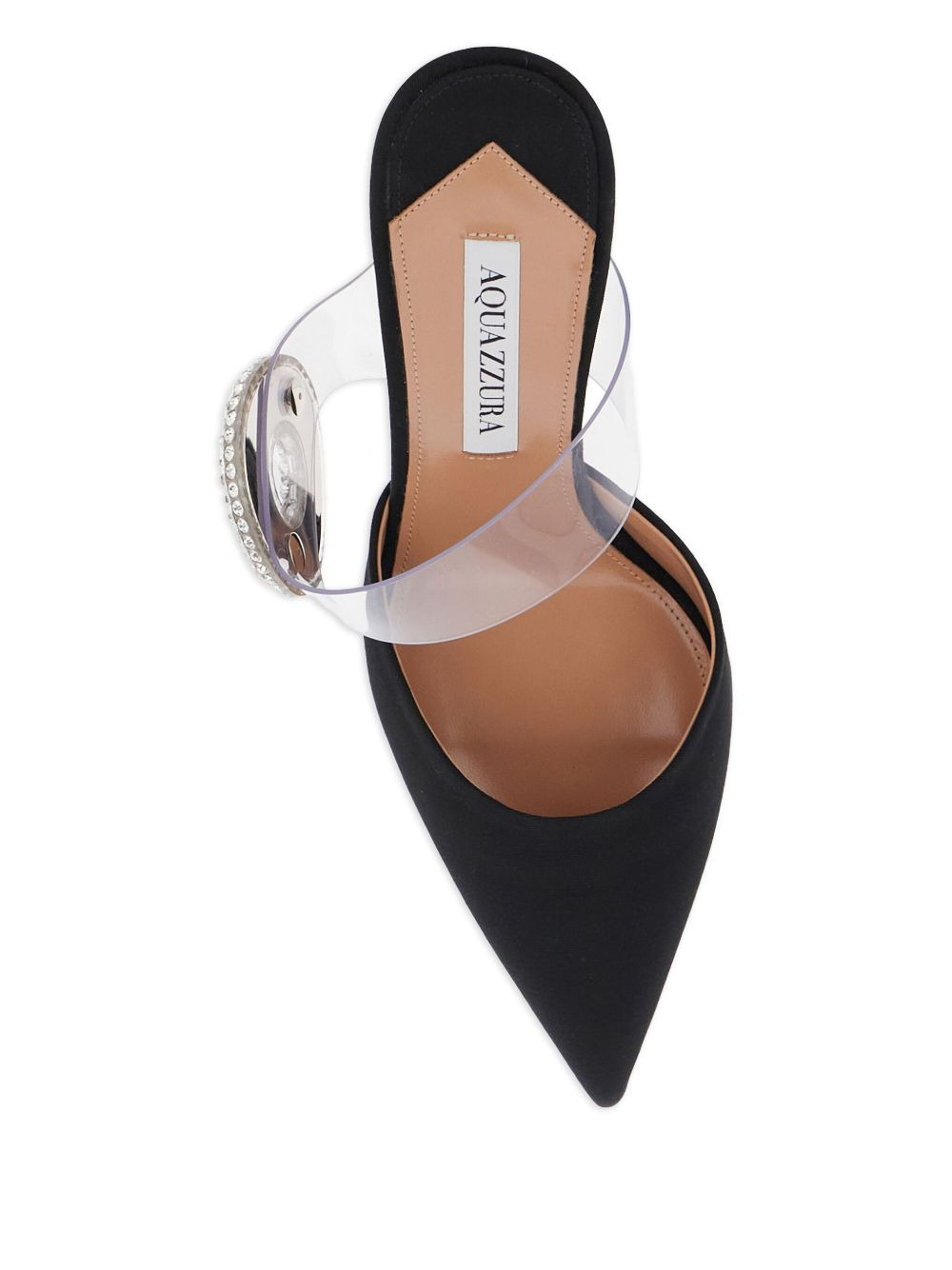 75mm Crystal Hoop pointed-toe mules - 4